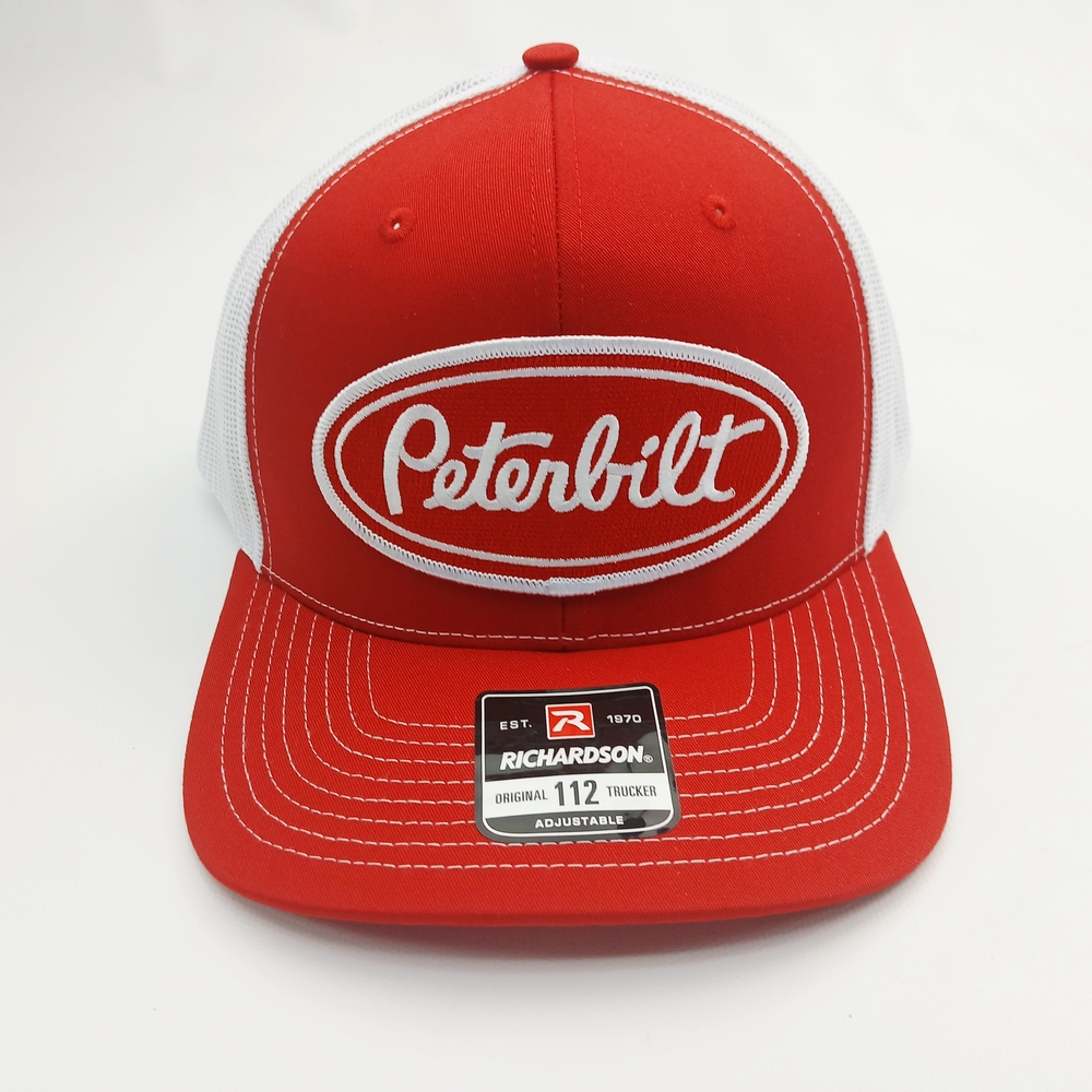 Peterbilt Red and White Richardson 112 Snap Back Trucker Hat